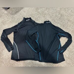 Bauer Black Long Sleeve neck guard top